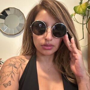 LOEWE Round Black Sunglasses